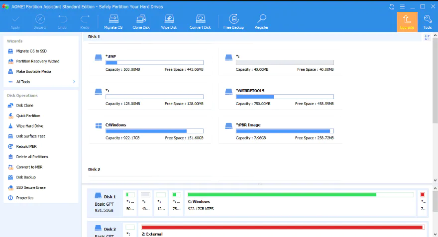 Aomei Partition Assistant Crackeado 10.4.0 + License Code BR Screenshot